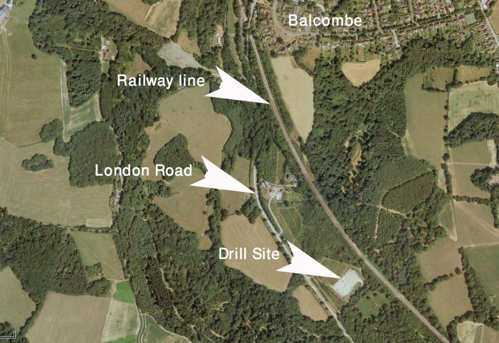 Fracking In Balcombe West Sussex A Community Says No Extreme Energy   Balcombe Map 1024x703 