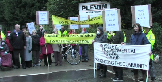 Protest march against the heal in 2011 by the Mossley Environmental Action Group. Credit: MEAG